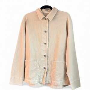Uniqlo Corduroy Chore‎ Coat Cream Medium